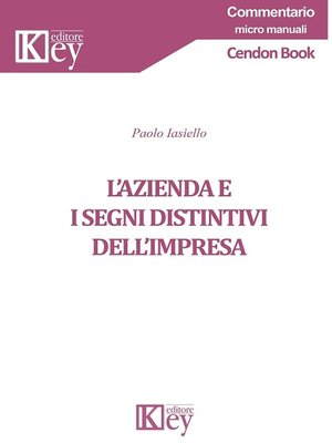 cover image of L'azienda e i segni distintivi dell'impresa